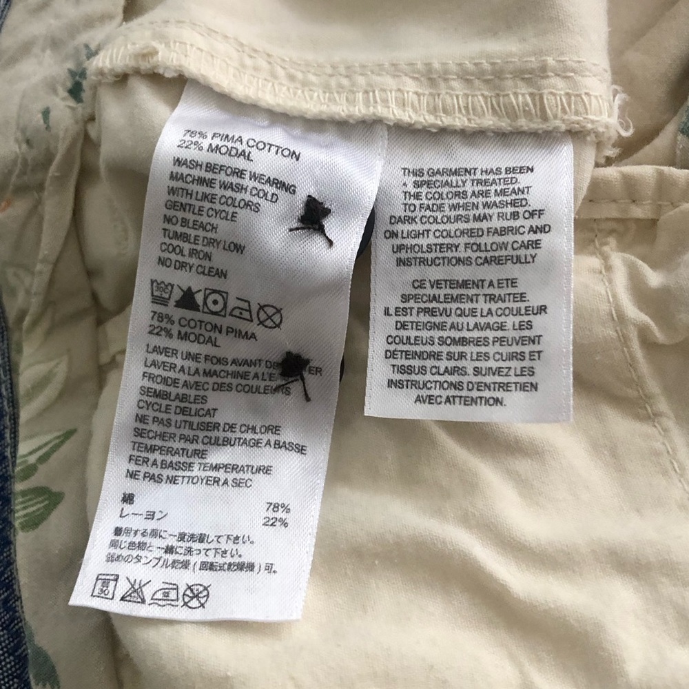 Tommy Bahama 36X30 Cream Chino Pants Men's  5 Pocket Pant - Pima Cotton Blend - Picture 9 of 9